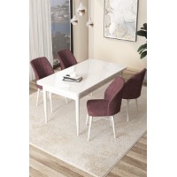 Комплект для столовой Hanah Home Arp White Dusty Rose