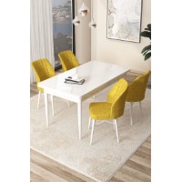 Set mobilă pentru bucătărie Hanah Home Arp White Mustard