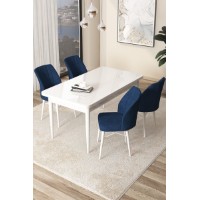 Комплект для столовой Hanah Home Arp White Navy Blue