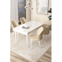 Set mobilă pentru bucătărie Hanah Home Arp White Cream