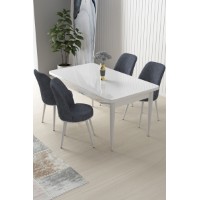 Set mobilă pentru bucătărie Hanah Home Nil White Fume