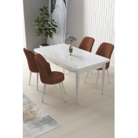 Комплект для столовой Hanah Home Nil White Tile Red