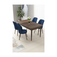 Set mobilă pentru bucătărie Hanah Home Nil Baroque Navy Blue