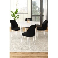 Set mobilă pentru bucătărie Hanah Home Rox White Black