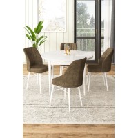 Set mobilă pentru bucătărie Hanah Home Rox White Brown