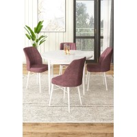 Комплект для столовой Hanah Home Rox White Dusty Rose