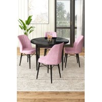 Комплект для столовой Hanah Home Rox Black Marble Pink
