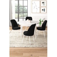 Set mobilă pentru bucătărie Hanah Home Tor White Black