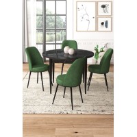 Комплект для столовой Hanah Home Tor Black Marble Khaki