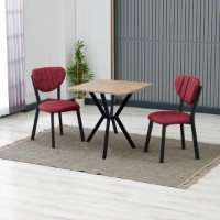 Комплект для столовой Hanah Home Elma Burgundy Walnut