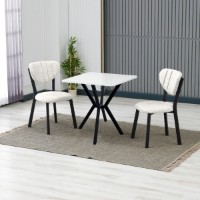 Set mobilă pentru bucătărie Hanah Home Elma Cream White