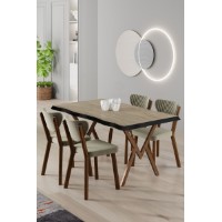 Комплект для столовой Hanah Home Akort Travertine Cream