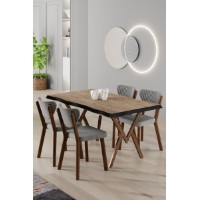 Set mobilă pentru bucătărie Hanah Home Akort Atlantic Pine Grey