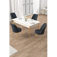 Комплект для столовой Hanah Home Rewa White Gold Anthracite