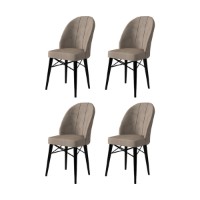 Комплект стульев Hanah Home Ritim Cappuccino Black
