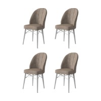Set scaune Hanah Home Ritim Cappuccino White