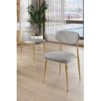 Set scaune Hanah Home Vina Grey Gold