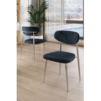 Комплект стульев Hanah Home Vina Anthracite Chrome