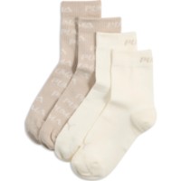 Сiorapi pentru dame Puma Shine Swirl Short Sock 2P Silver Fog/Warm White, s.39-42