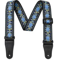 Ремешок для гитары P&A Blue Floral (400442)