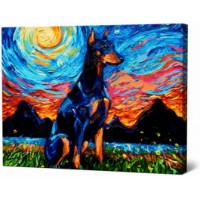 Картина по номерам Art Gallery Premium Доберман 40x50cm (GX42669)