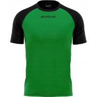Детская футболка Givova Capo Green/Black, s.XS (MAC03-1310)