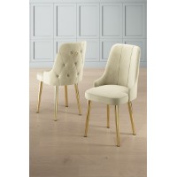 Комплект стульев Hanah Home Newa Cream Gold