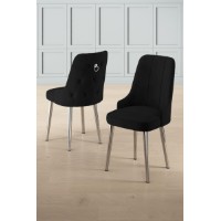 Set scaune Hanah Home Newa Black Chrome