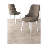Комплект стульев Hanah Home Newa Cappuccino White