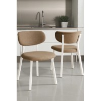 Комплект стульев Hanah Home Toldy Cappuccino White