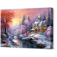 Картина по номерам Art Gallery Premium Зимний закат 40x50cm (GX46475)