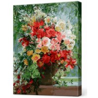 Картина по номерам Art Gallery Premium Роскошный букет 40x50cm (GX31659)