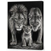 Tablou pe numere Art Gallery Premium Familie de lei 40x50cm (GX47473)