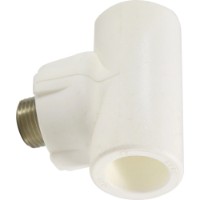 Тройник Kalde FE PPR White d20-1/2M (27397)