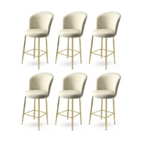 Комплект барных стульев Hanah Home Fora Cream Gold