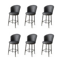 Set scaune de bar Hanah Home Uras Anthracite Black