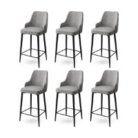 Set scaune de bar Hanah Home Enox Grey Black