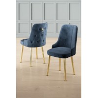 Комплект стульев Hanah Home Newa Anthracite Gold