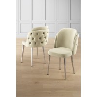 Комплект стульев Hanah Home Axle Cream Chrome