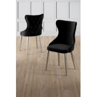 Комплект стульев Hanah Home Alpa Black Chrome