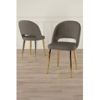 Комплект стульев Hanah Home Pane Cappuccino Gold