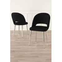 Комплект стульев Hanah Home Pane Black Chrome
