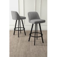 Set scaune de bar Hanah Home Atex Grey Black