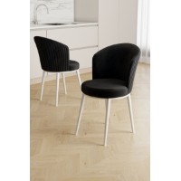 Комплект стульев Hanah Home Risa Black White