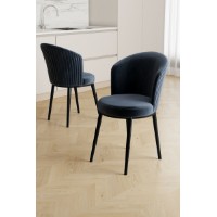 Комплект стульев Hanah Home Risa Anthracite Black