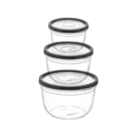 Set containere alimentare Dunya Plastik 0.625/1.2/2.1l 30735