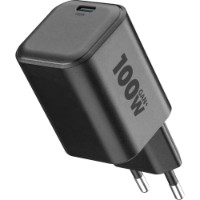 Încărcător CellularLine Wall Charger GAN USB-C 100W Black (ACHUSBCGAN100WLAPK)