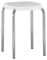 Табурет Новый стиль Boom Chrome K01 White