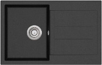 Кухонная мойка Aquasanita Helika Tesa SQT101 Black metallic