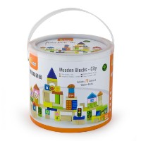Cuburi Viga Block Set - City 75pcs (50287)